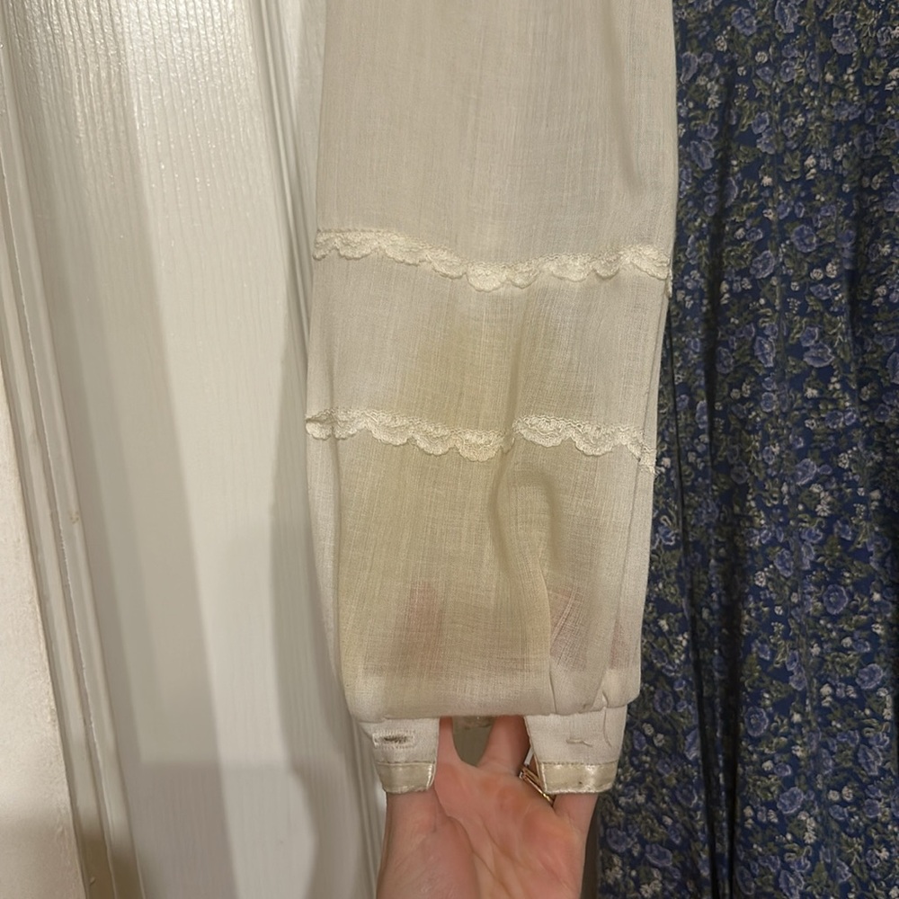 1970's Gunne Sax by Jessica McClintock Maxi Hippie Prairie Dress - Picture 12 of 13